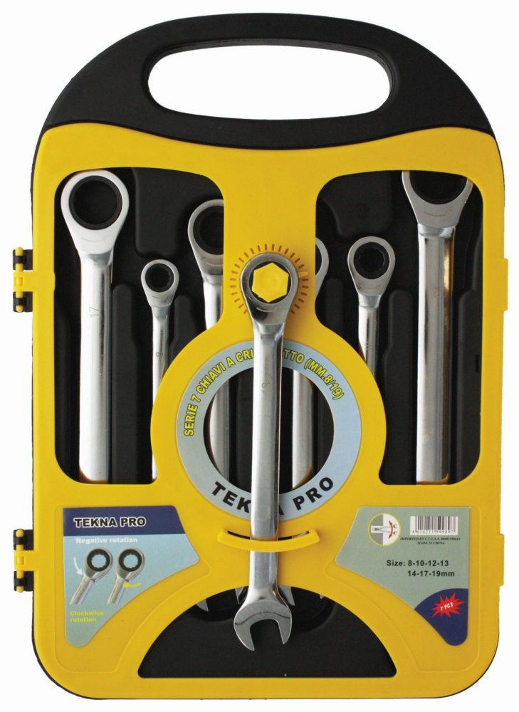 cf serie 7 chiavi a cricchetto (mm.8/19) cod:ferx.59989