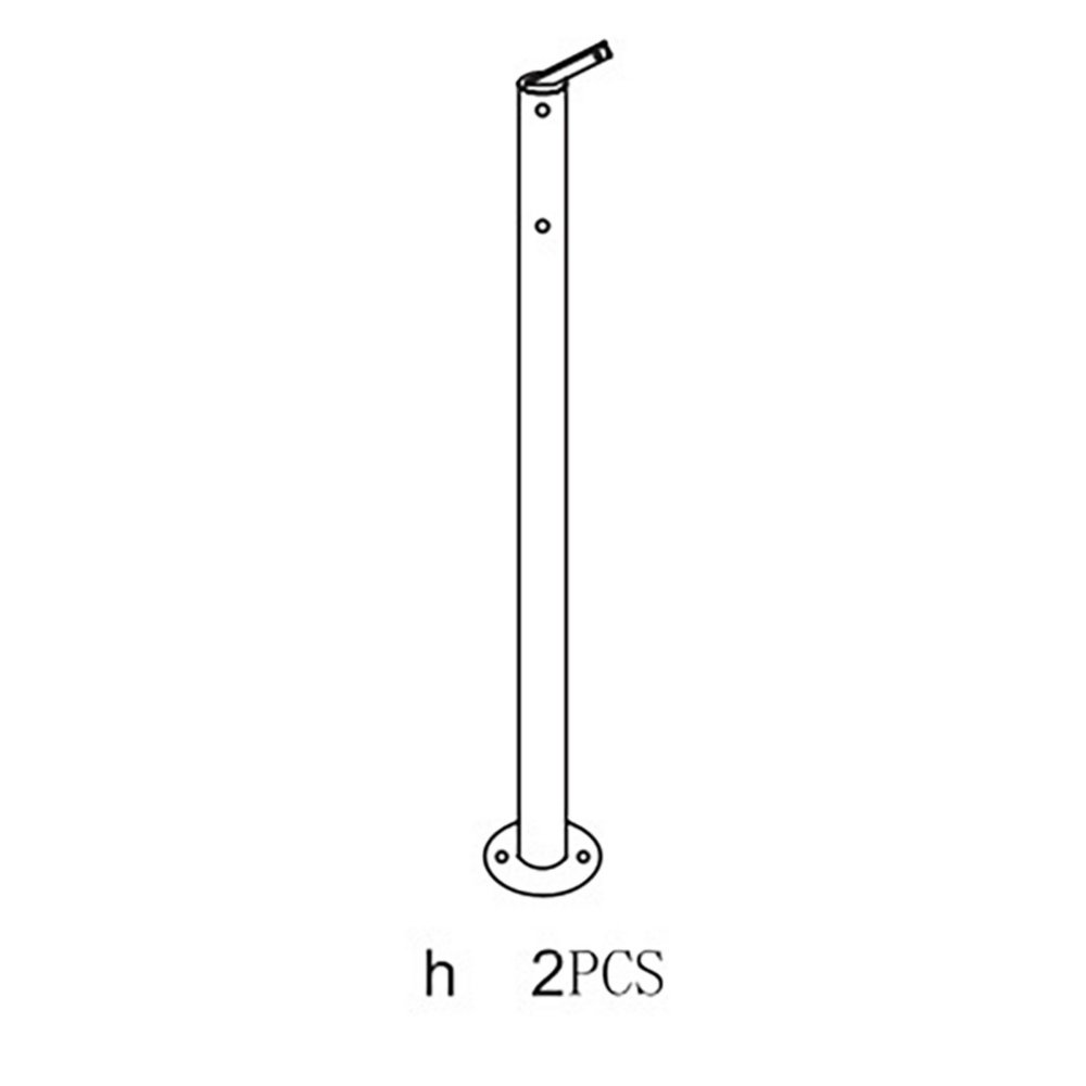 palo h per gazebo in acciaio mt.3x4 armonia yf-3246 cod:ferx.603458