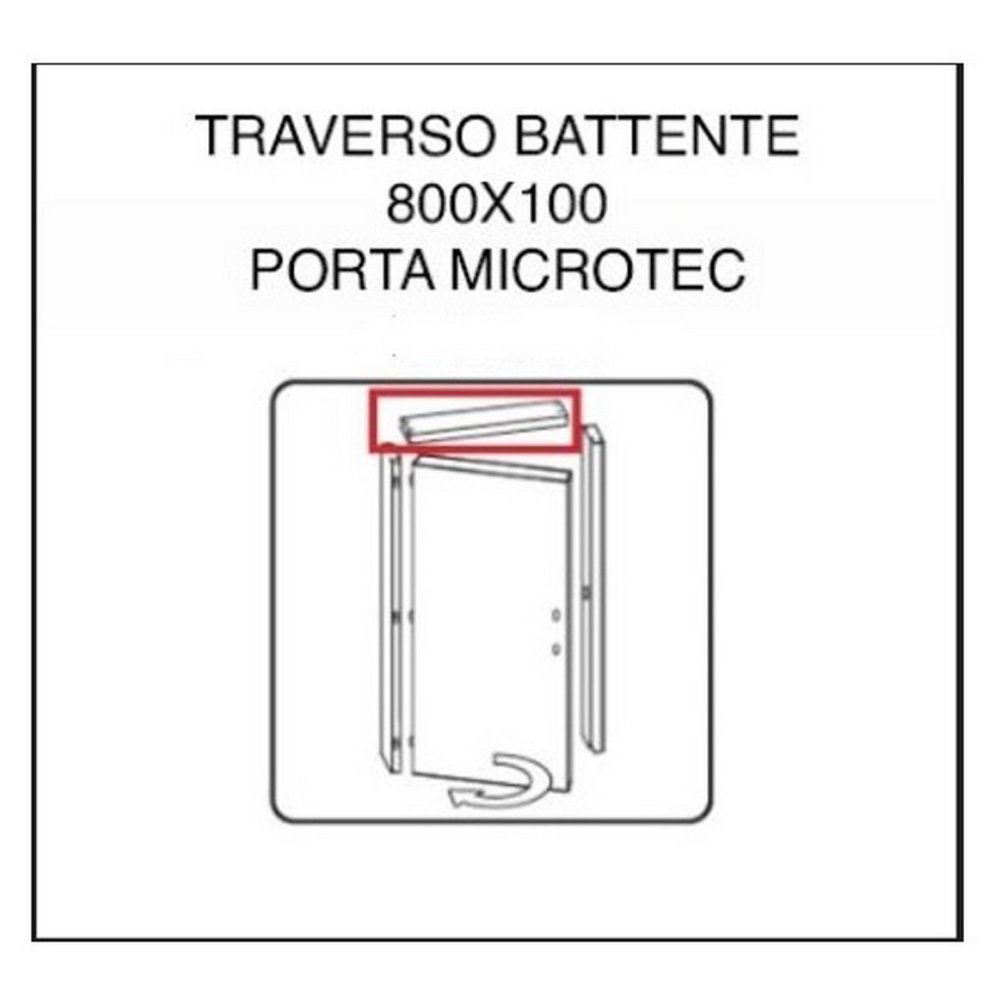 cf traverso battente per porta microtec frassino/bianco 210x80 cm cod:ferx.603514