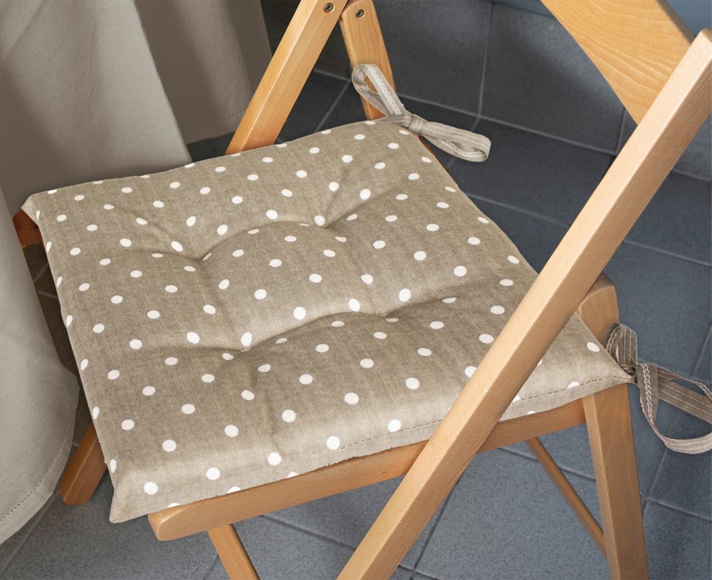 12pz cuscino creta cm.40x40x5 pois tortora 1808 cod:ferx.6402