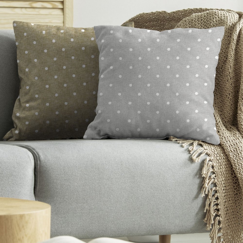 6pz cuscino tulipano cm.43x43 pois tortora 1808 cod:ferx.6408