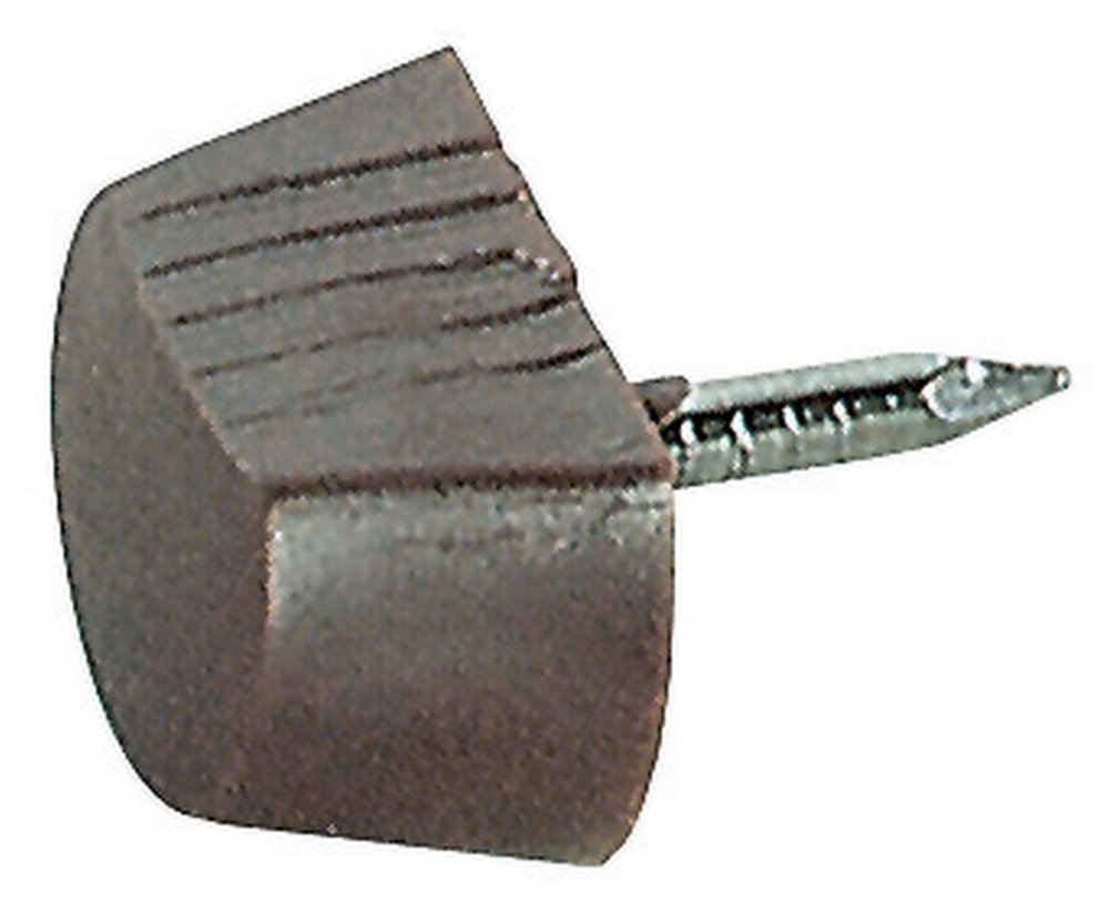 1000pz reggipiano plastica con chiodo fisso marrone cod:ferx.7569