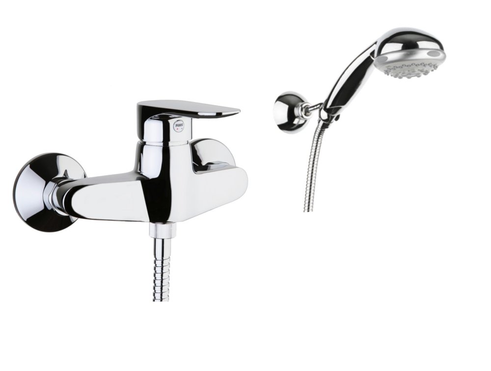 fiore kevon miscelatore doccia esterna con doccetta cod:ferx.8484