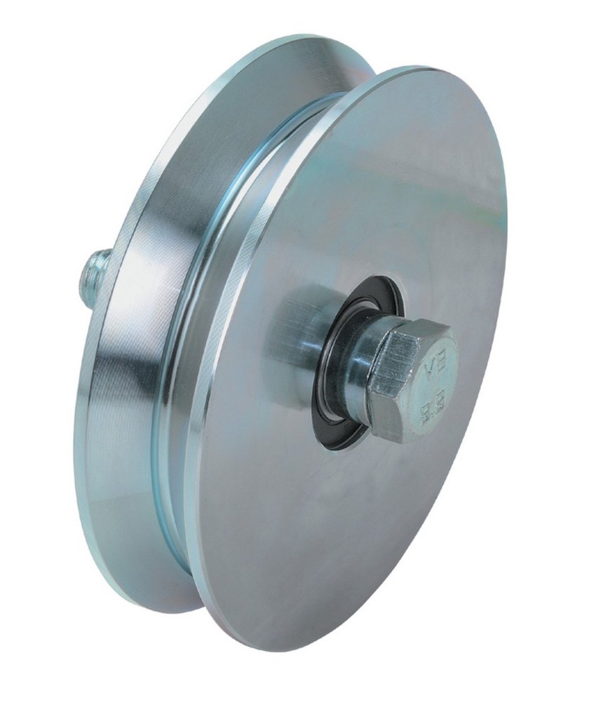 4pz ruote x cancello gola y con bullone 2 cuscinetti mm.140 cod:ferx.8563