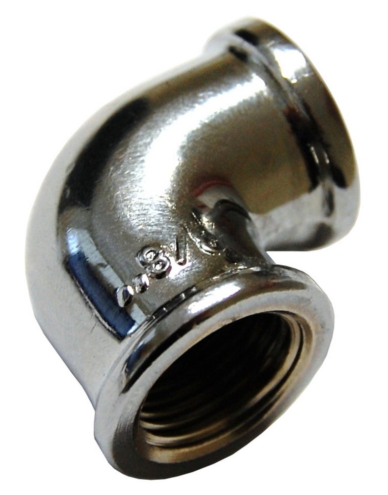 10pz idraulica gomito femmina femmina ottone cromato gr.1/2 cod:ferx.86282