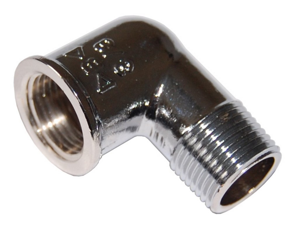 10pz idraulica gomito maschio femmina ottone cromato gr.3/4 cod:ferx.86285