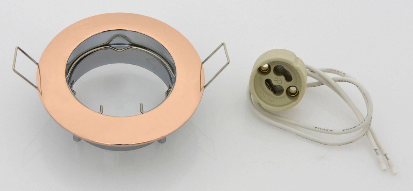 Image of 10pz faretti da incasso fisso x led gu10 oro cod:ferx.86618