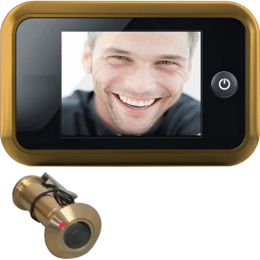 spioncino digitale oro lucido mm.135x85 (jack) cod:ferx.9009