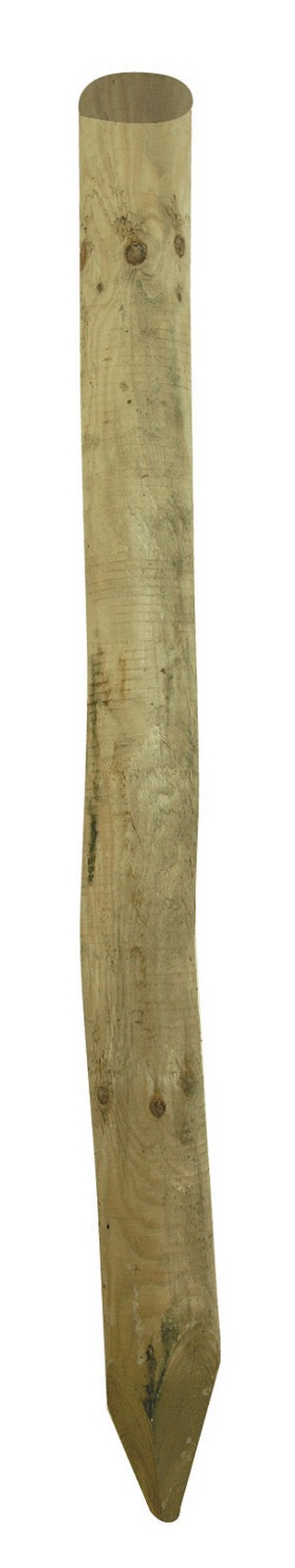 Image of palo tondo in legno trattati impregnati diametro cm 10 altezza cm 200h per recinto steccato staccionata cod:ferx.92289