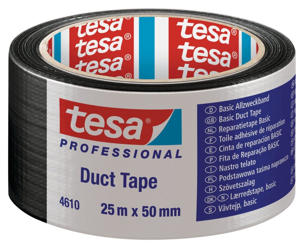 6pz nastro americano tesa basic nero mm 50x25mt cod:ferx.93845