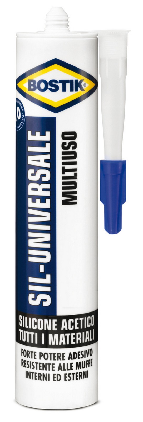Image of 24pz bostik cartuccia sil-universale bianco ml.280 cod:ferx.9451