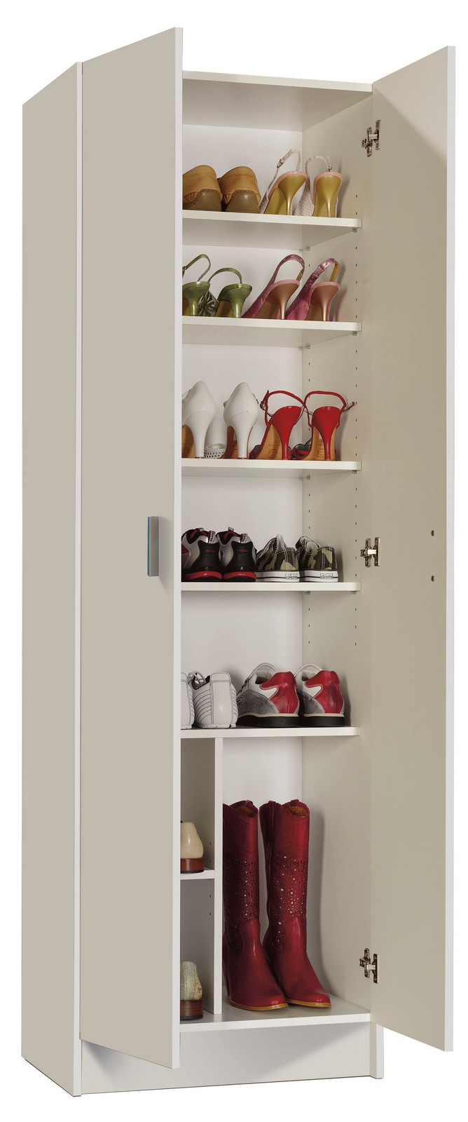 Image of kit armadio 2 ante 7 ripiani multiuso 59x37xh180 cm cod:ferx.94622