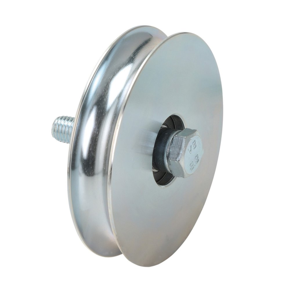 4pz ruote x cancelli gola tonda ø 20 con bullone 1 cuscinetto mm 80 cod:ferx.94744