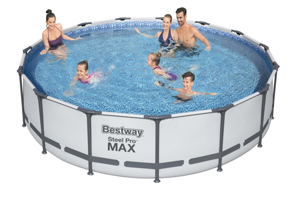 piscina con telaio completa telo per copertura e base scaletta + pompa cm 457x107 h cod:ferx.95060