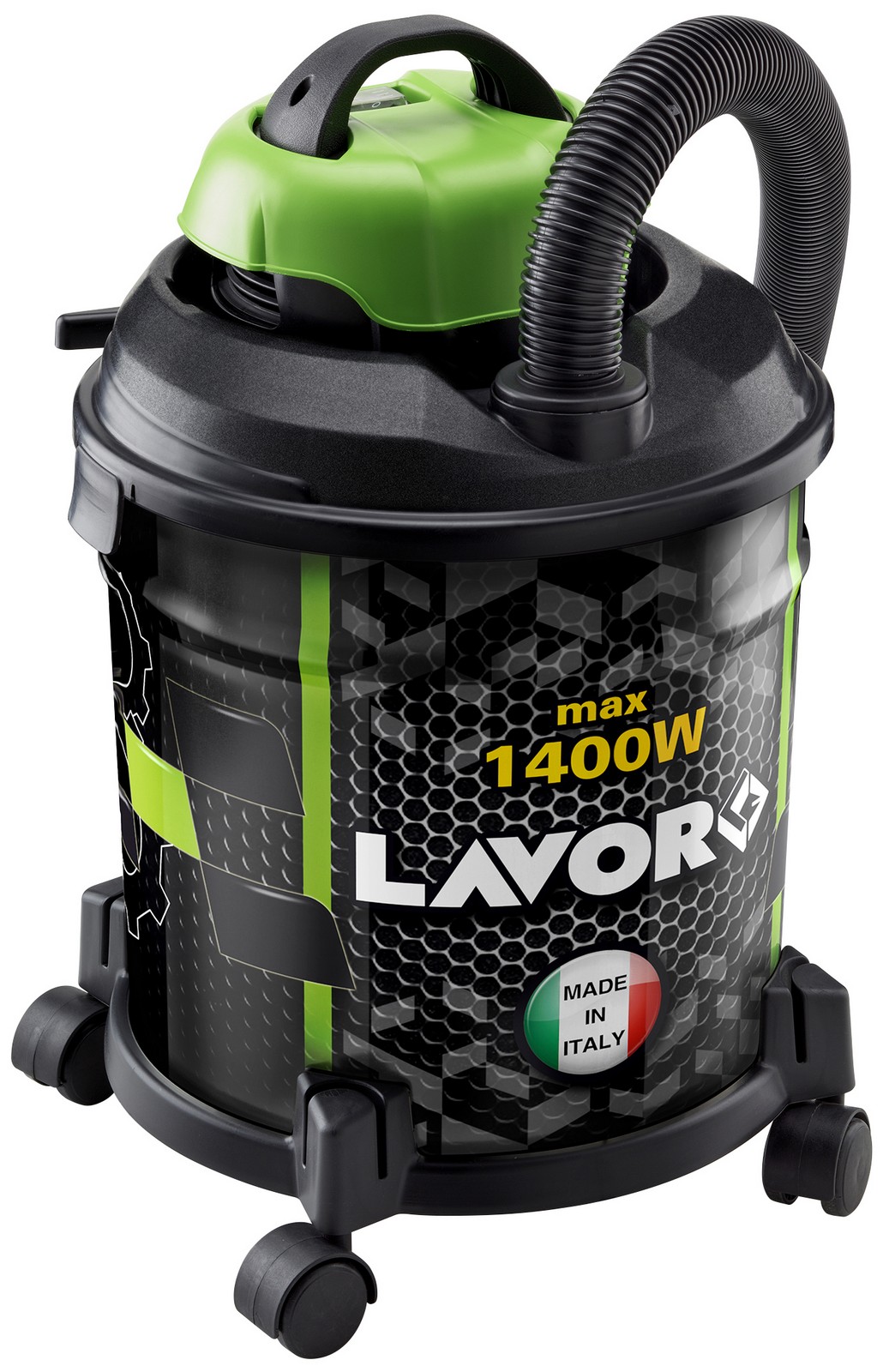 Image of bidone aspiratutto &quot;lavor&quot; joker 1400 w in acciaio per solidi e liquidi cod:ferx.95938