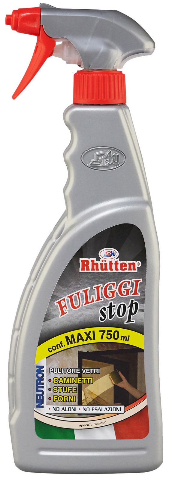 Image of 12pz pulitore per vetri rhutten fuliggi stop 750 ml cod:ferx.96244