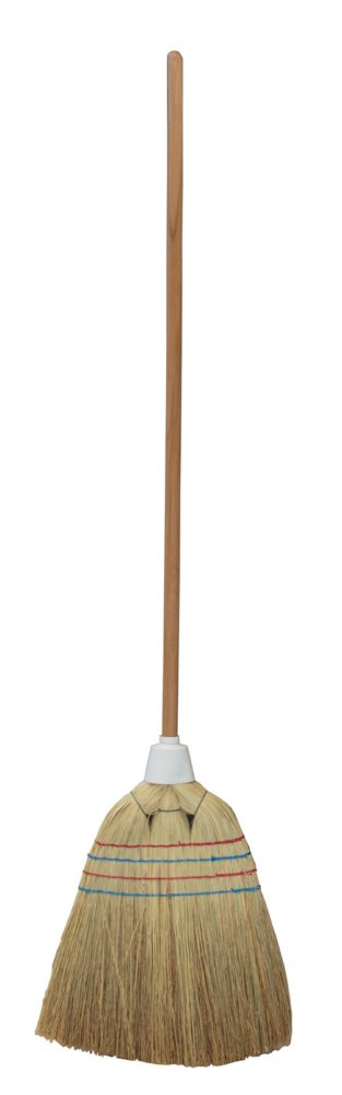 10pz scopa in saggina "super" con manico mm 23 x h 100 cm larghezza 36 cm cod:ferx.96276