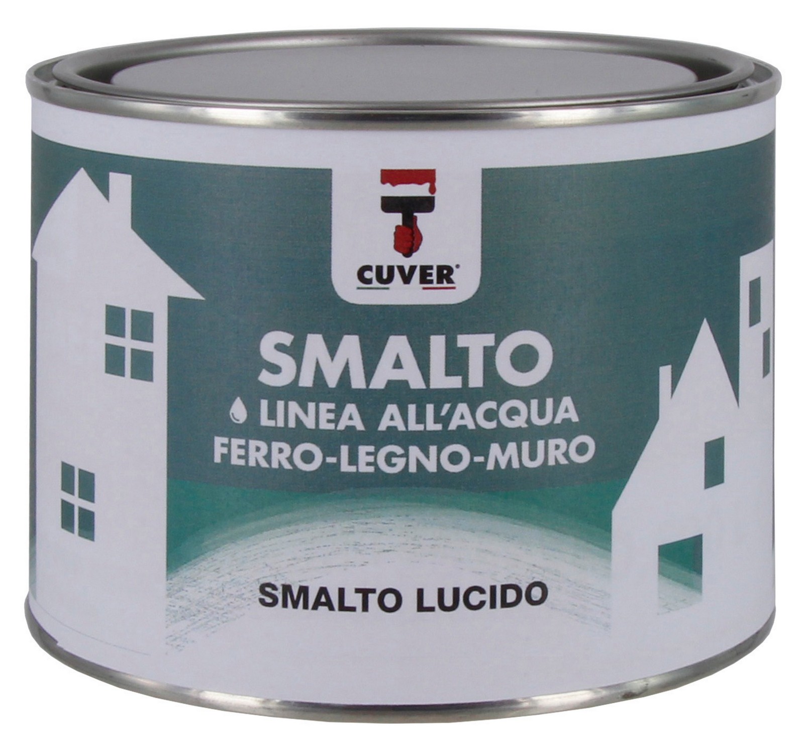 Image of 6pz smalto lucido allacqua cuver nero lucido lt.0,50 cod:ferx.98511