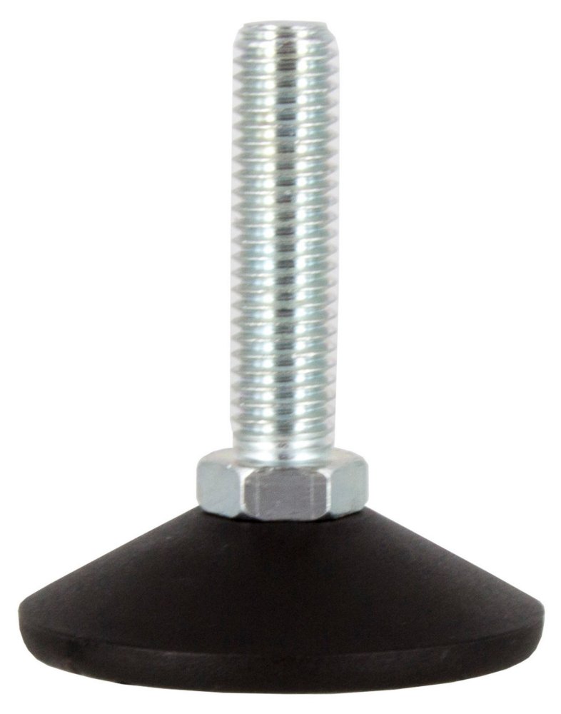 50pz piedino regolabile zincato ma10 x diametro.mm.40 cod:ferx.98697
