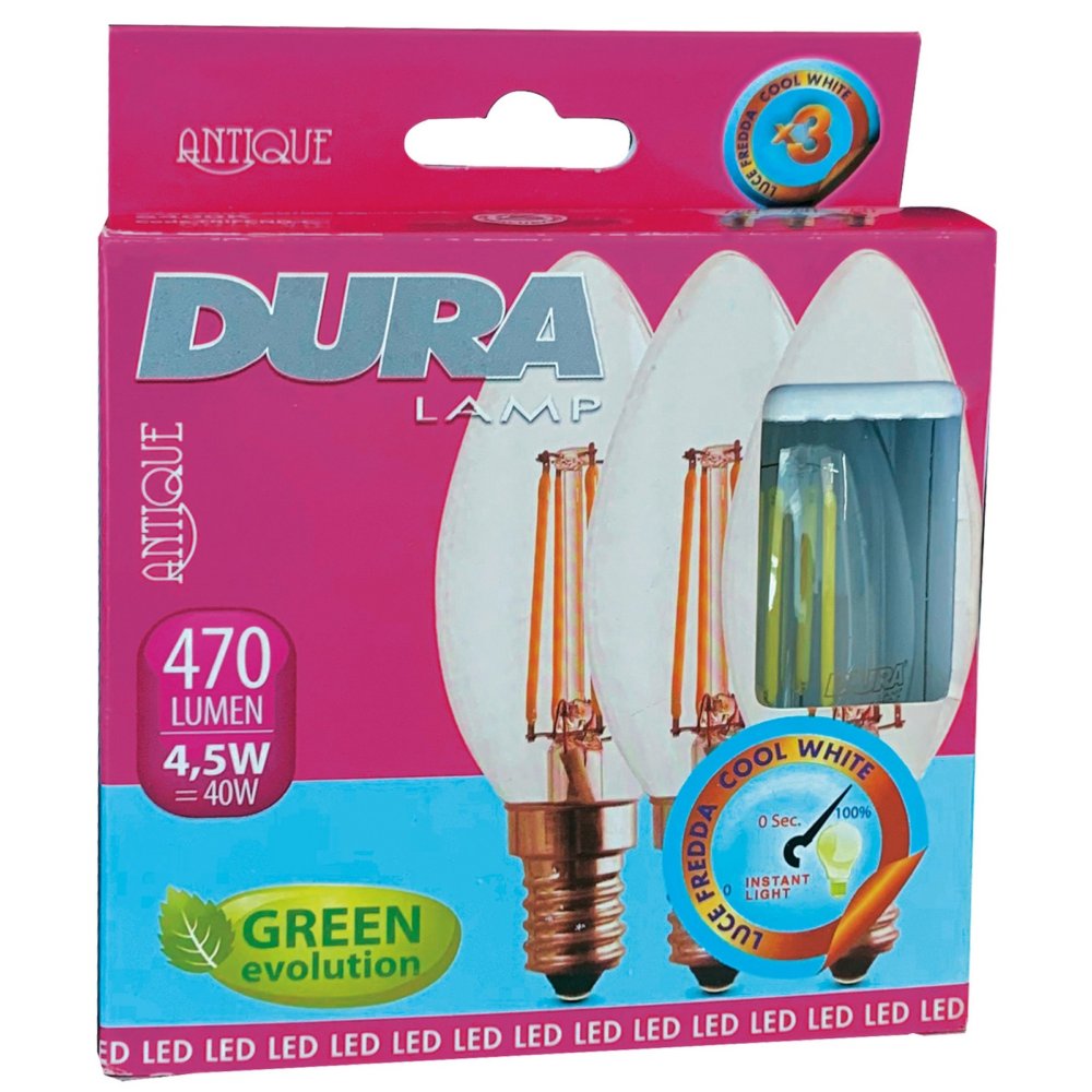 cf led set 3 candela 4w e14 l470-2700k calda cod:ferx.99266