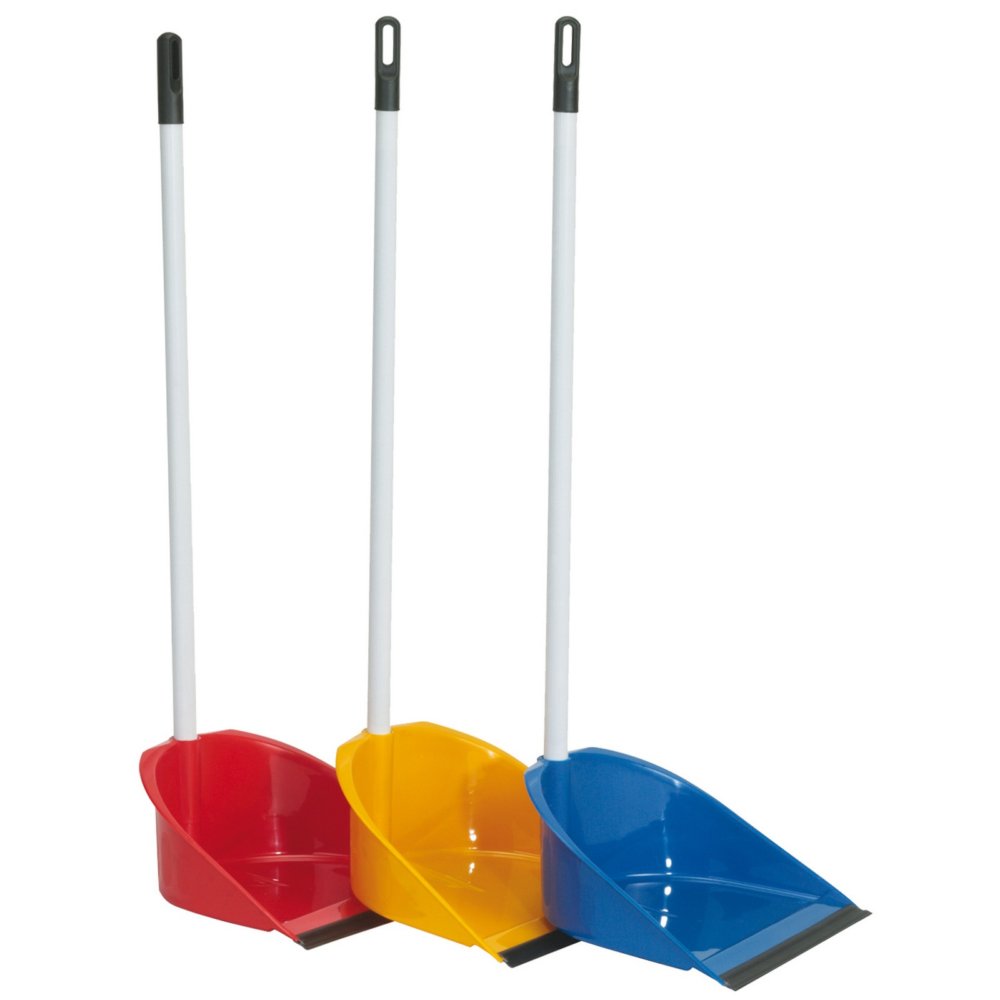 12pz paletta per immondizia con manico cm.34x39x69h cod:ferx.99362