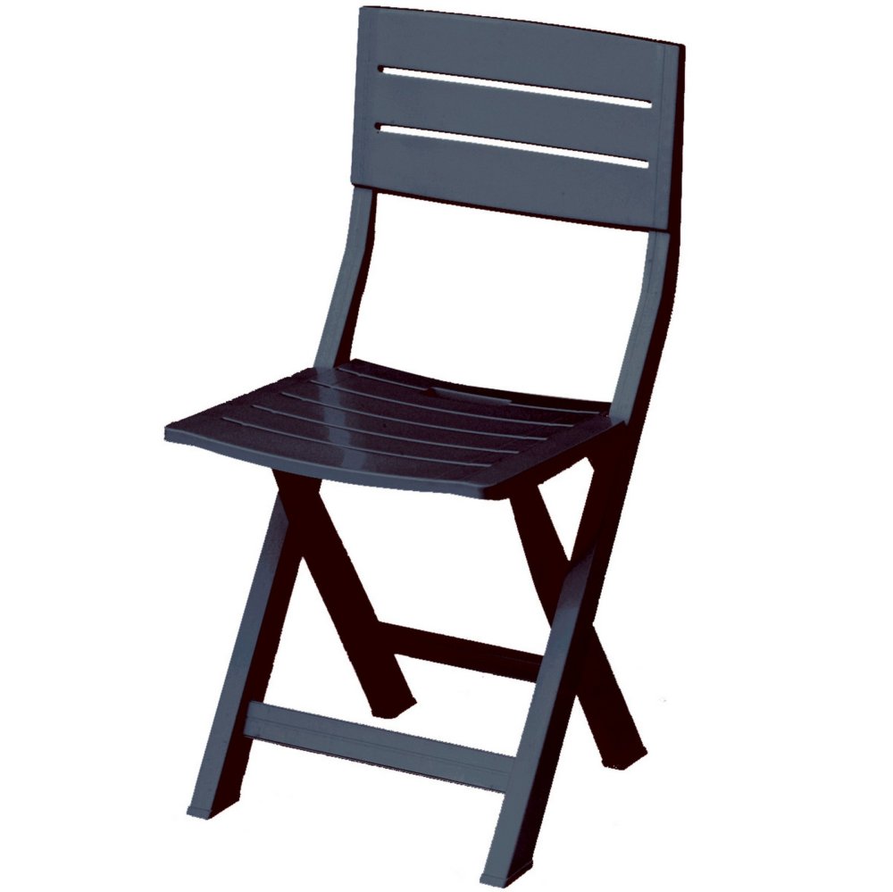 4pz poltrona resina pieghevole gilda antracite cod:ferx.99543