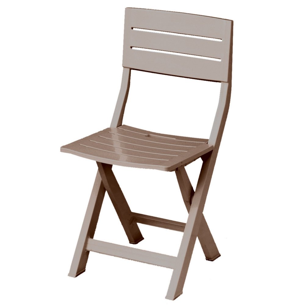 4pz poltrona resina pieghevole gilda tortora cod:ferx.99544