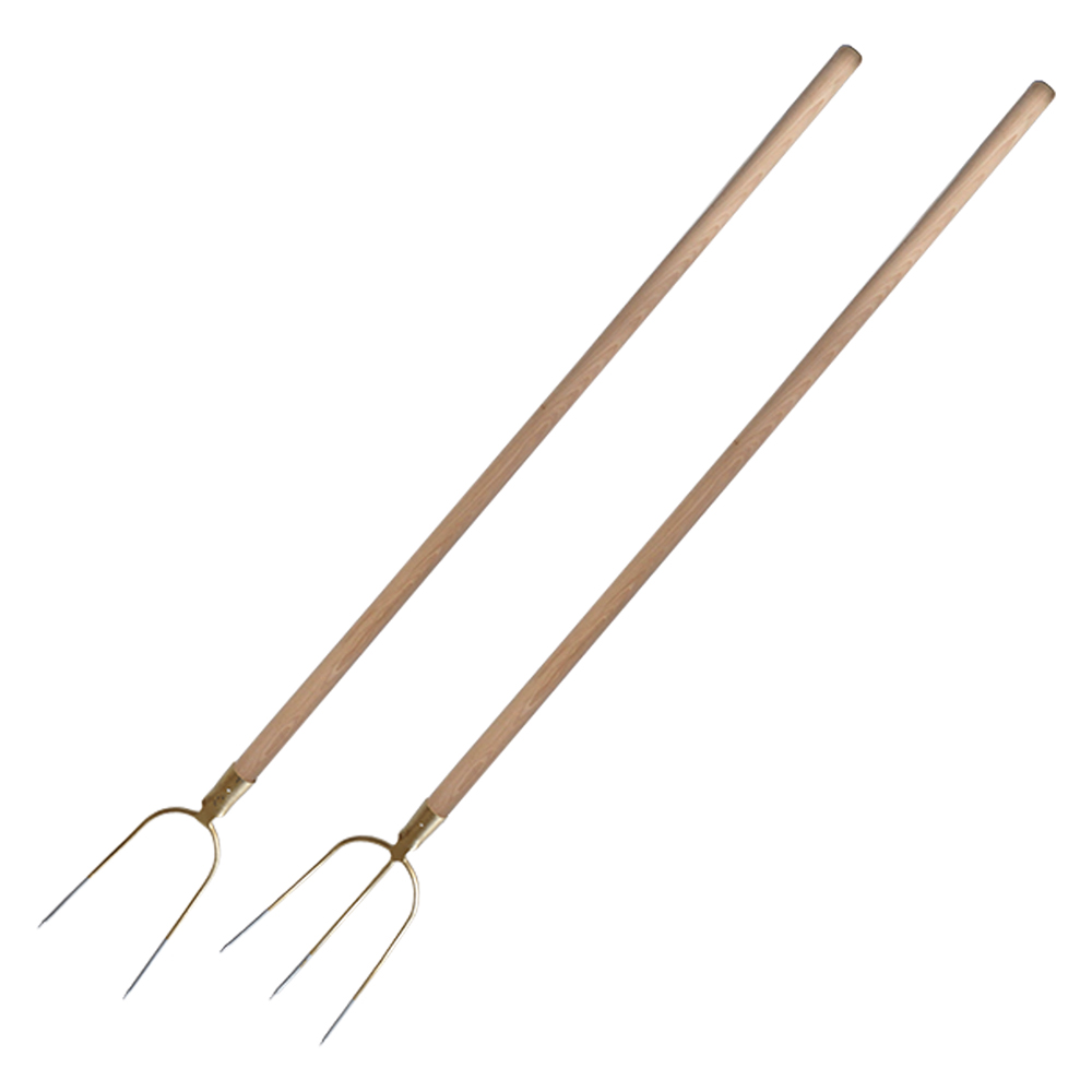 forca da fieno 'top quality' 2 denti - con manico cm. 140 cod:ferx.600041nlm