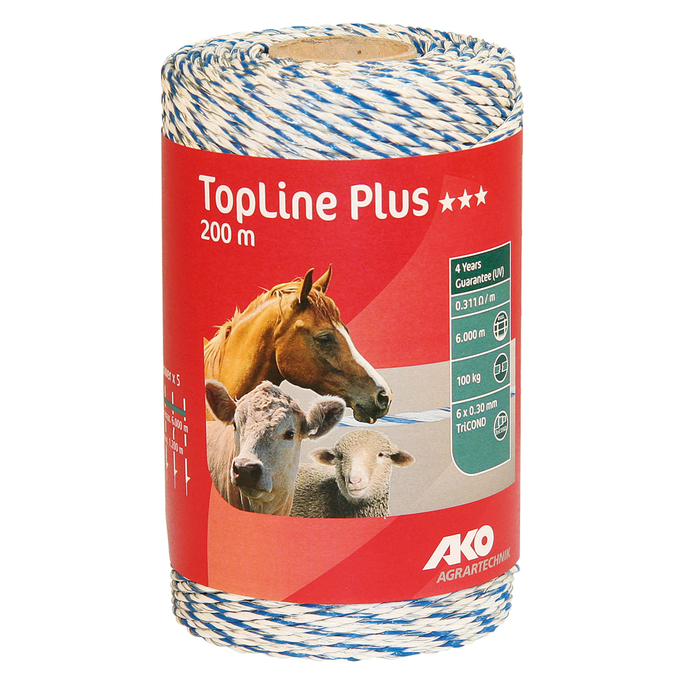 1 pz filo tondo per recinto mt 200 - bianco/blu cod:ferx.604989nlm