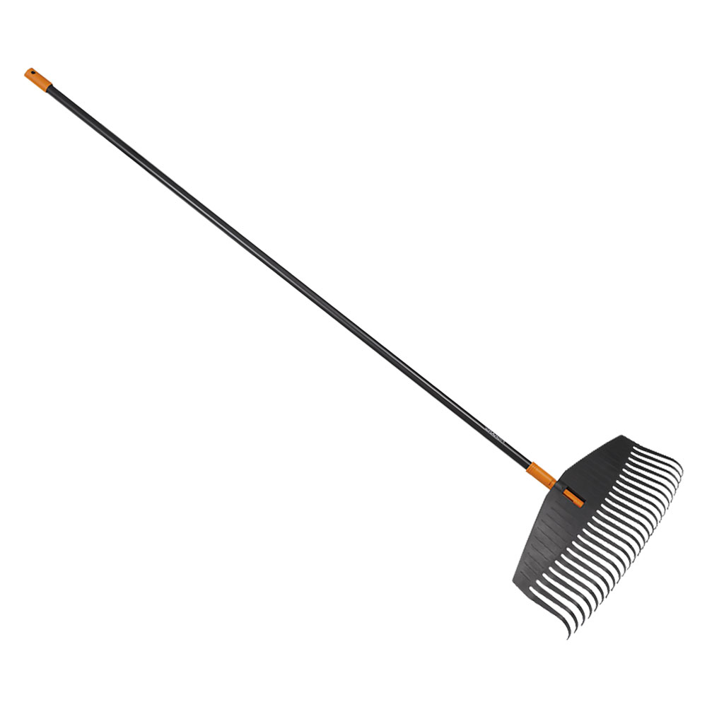 rastrello con manico per foglie 'solid l' cm 52 - 25 denti cod:ferx.6102360nlm