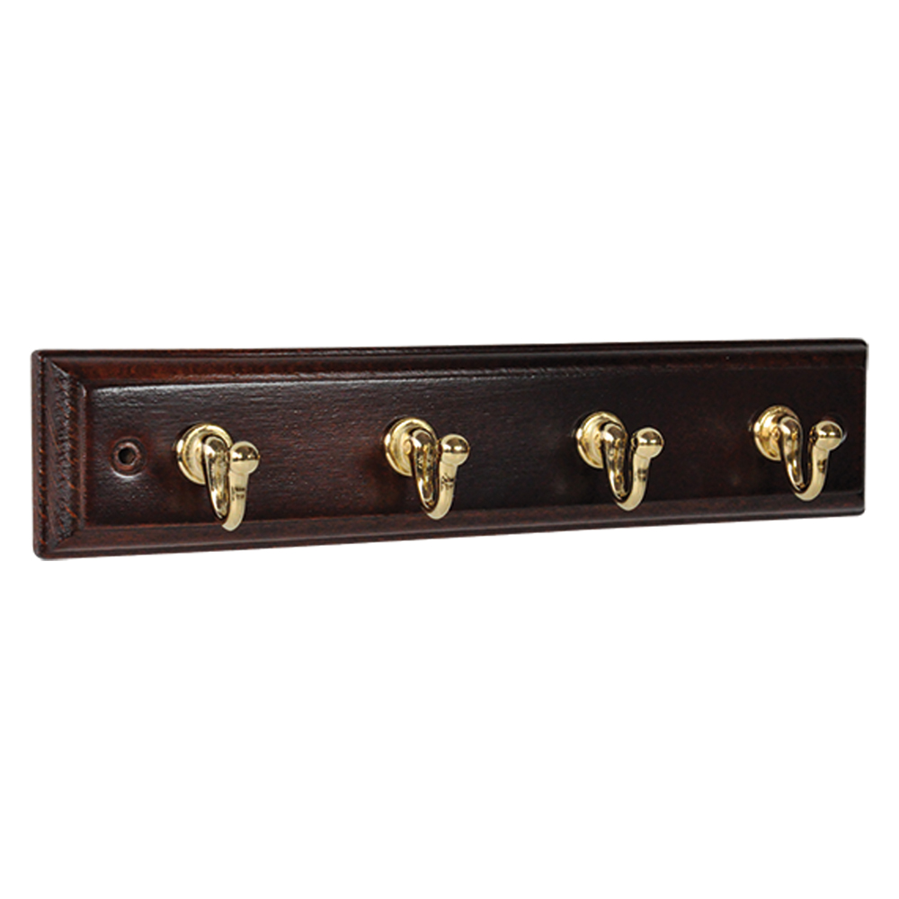 4blister appenditutto adesivo legno noce 4 posti - pz. 1 cod:ferx.38732nlm