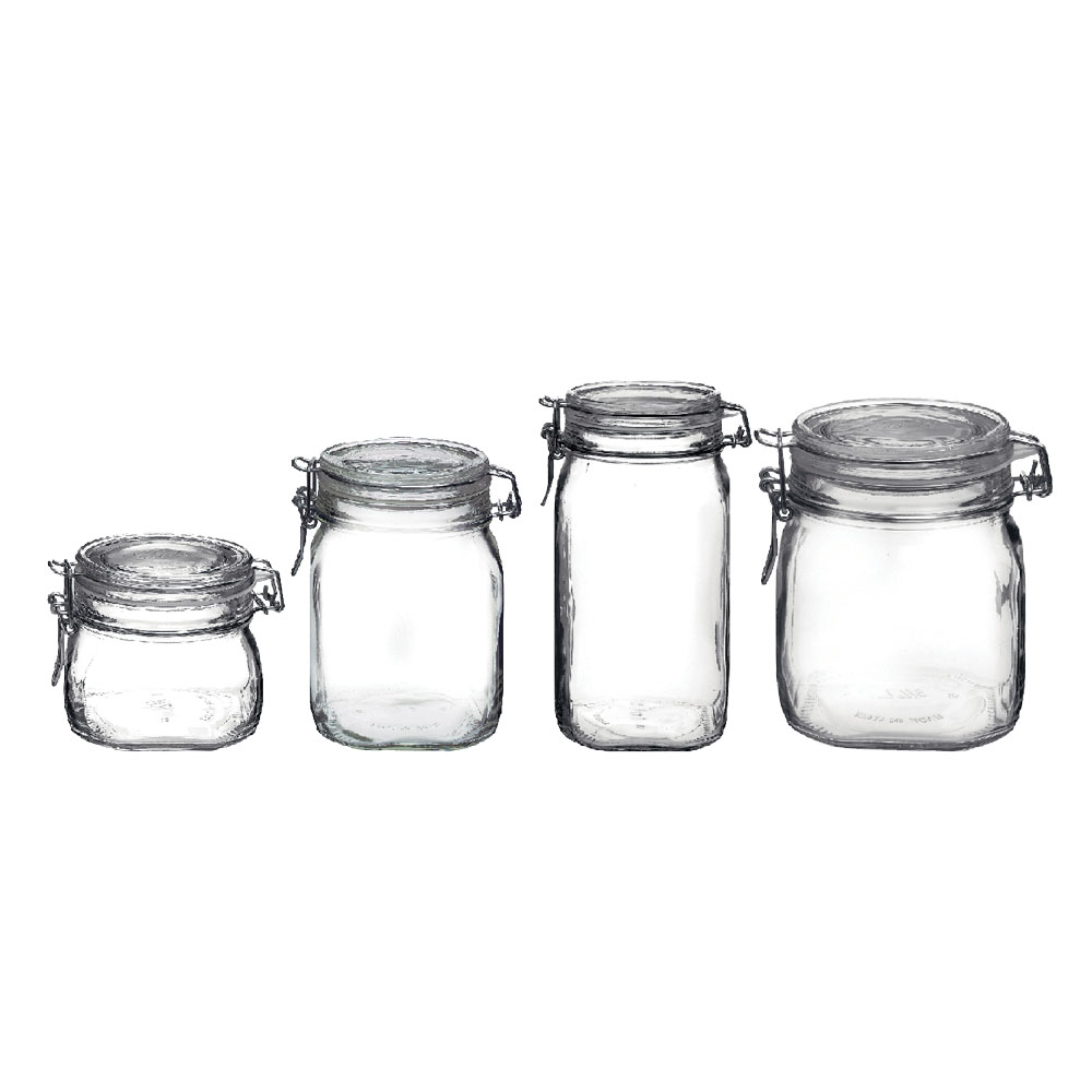 6pz vaso ermetico in vetro per alimenti 'fido' 1500 ml cod:ferx.794078nlm