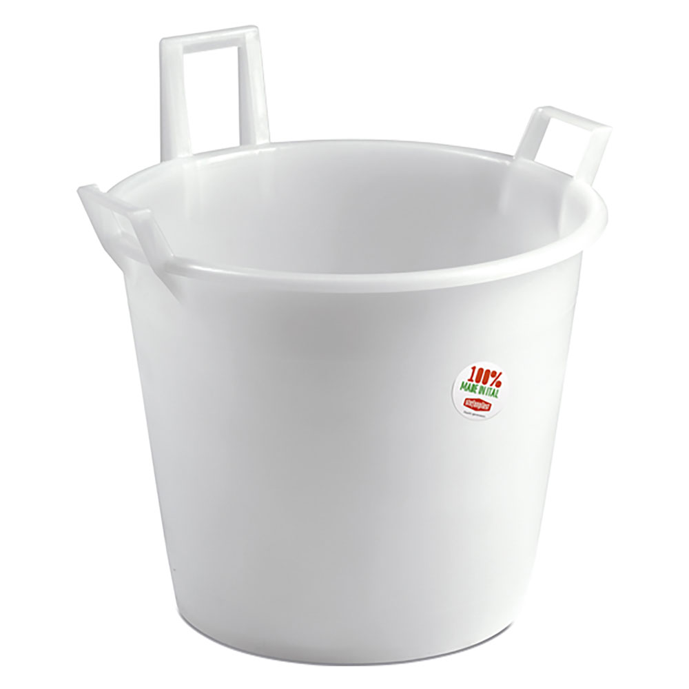 mastello casalingo 3 manici ø60 cm - 80 lt neutro cod:ferx.8410589nlm