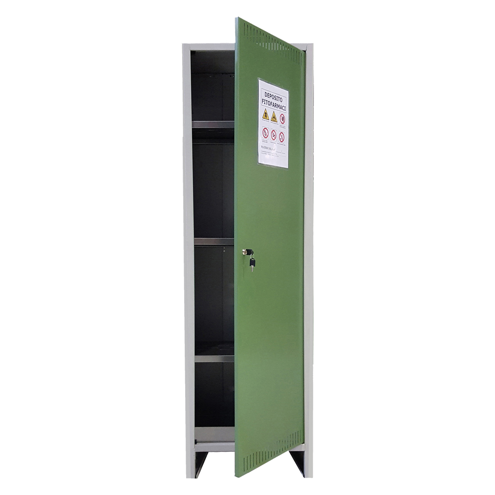 armadio deposito fitofarmaci 'pratiko' 1 anta - cm 50 x 40 x h 179,5 alto cod:ferx.6130692nlm