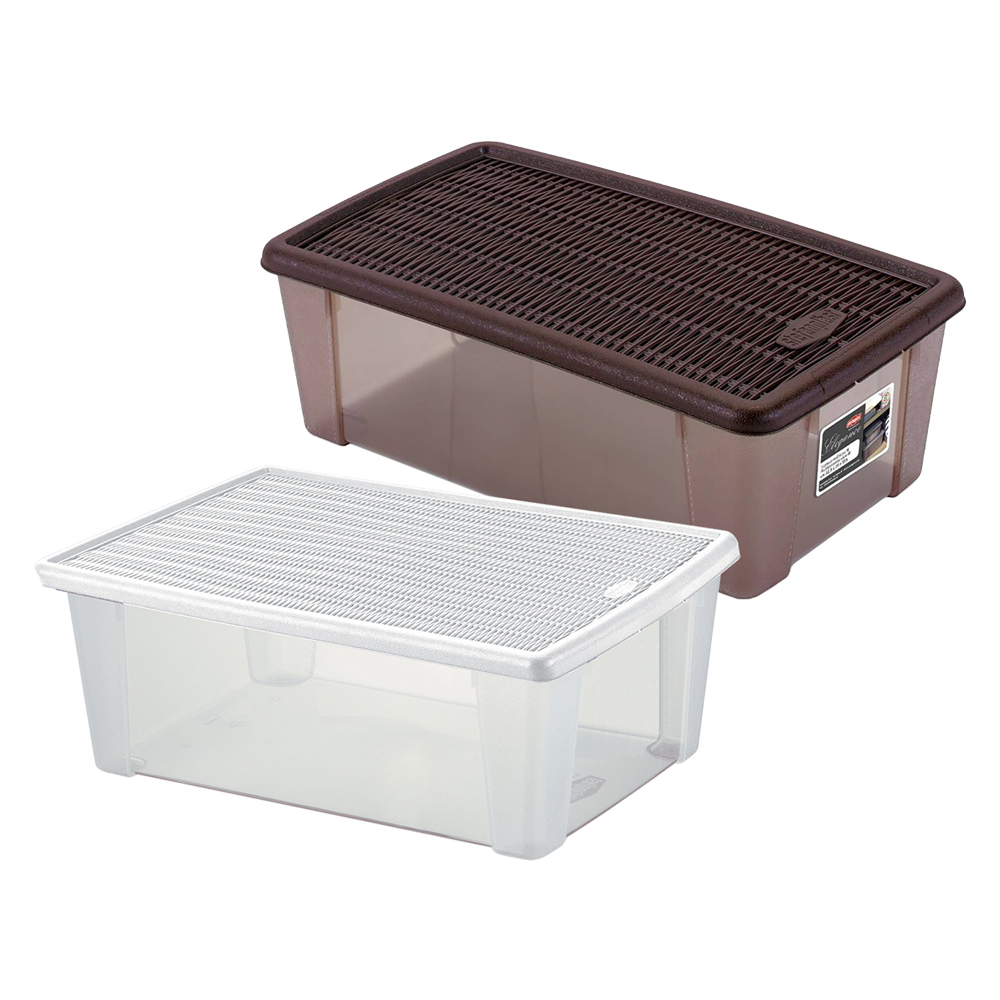 scatola multiuso 'elegance box' xxl cm 59 x 39 x h 35 moka/moka cod:ferx.8034934nlm