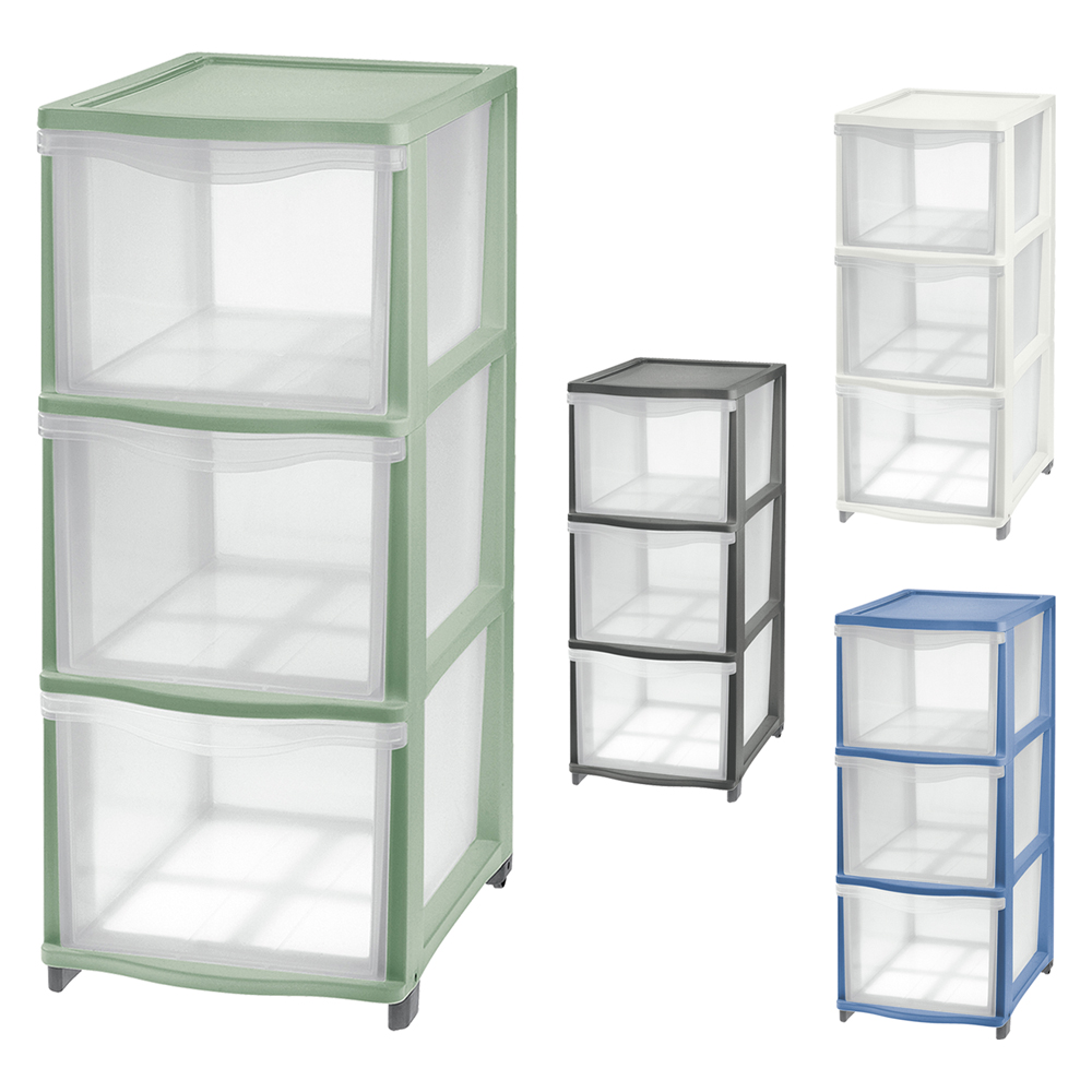cassettiera 'cover line' colore trasparente/grafite codice 8034836 cod:ferx.8034836nlm