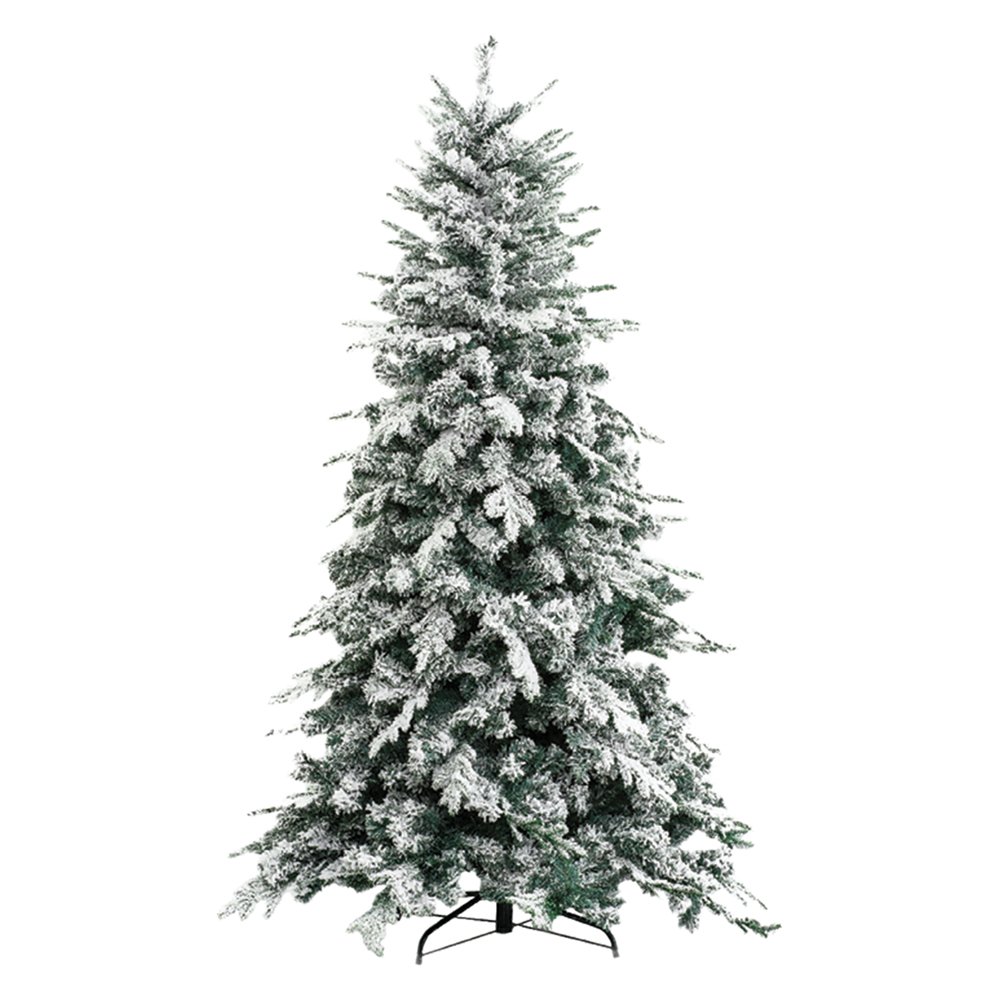 albero di natale innevato 'alaska' h.210 cm - base 134 cm / 1876 rami cod:ferx.8076424nlm