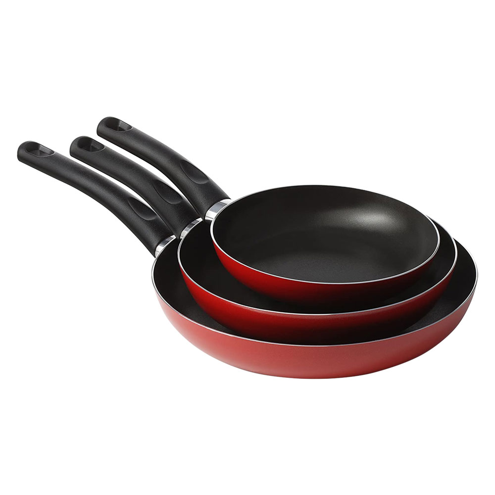cf padelle ''cucina sano'' set 3 pezzi øcm. 18 / 22 / 26 cod:ferx.7939100nlm