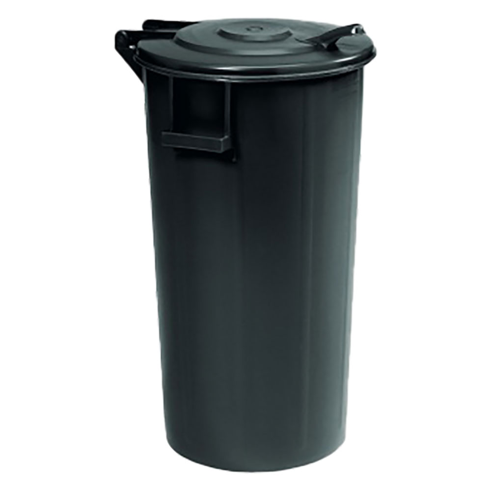 bidone immondizia lt. 100 - ø44,5/36,5 x h.88 cm cod:ferx.613117nlm