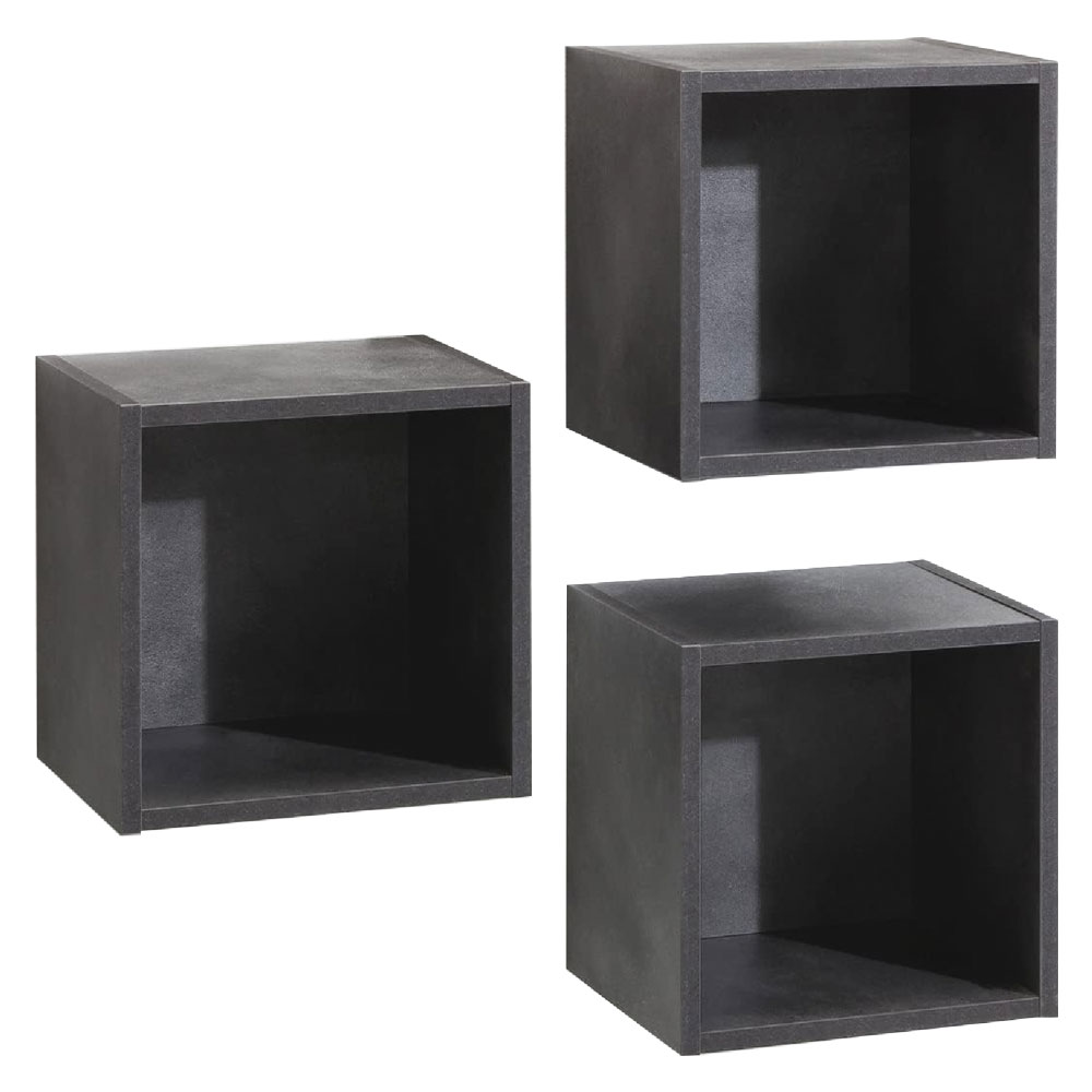 pensile a giorno / cubo linea 'vittoria' cm. 28 x 35 x h.35 - cemento cod:ferx.7950320nlm