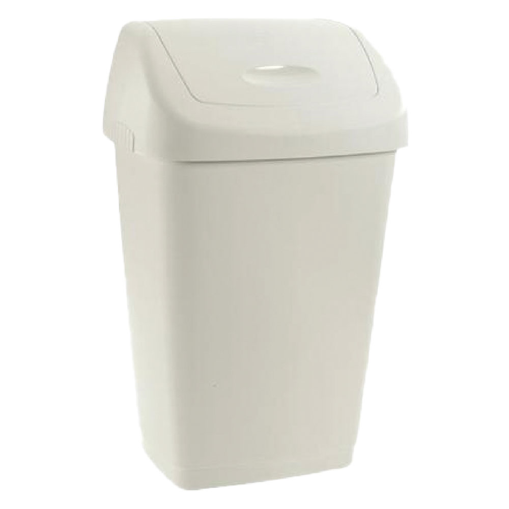 bidone immondizia 'grace' lt 50 - cm 40,5 x 32 x h 65,5 panna cod:ferx.8034412nlm