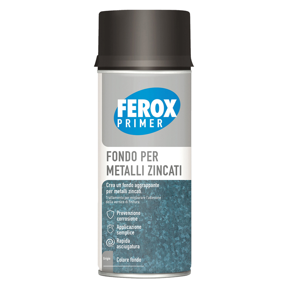 6pz ferox fondo aggrappante spray alluminio (fondo grigio scuro) cod:ferx.9200212nlm