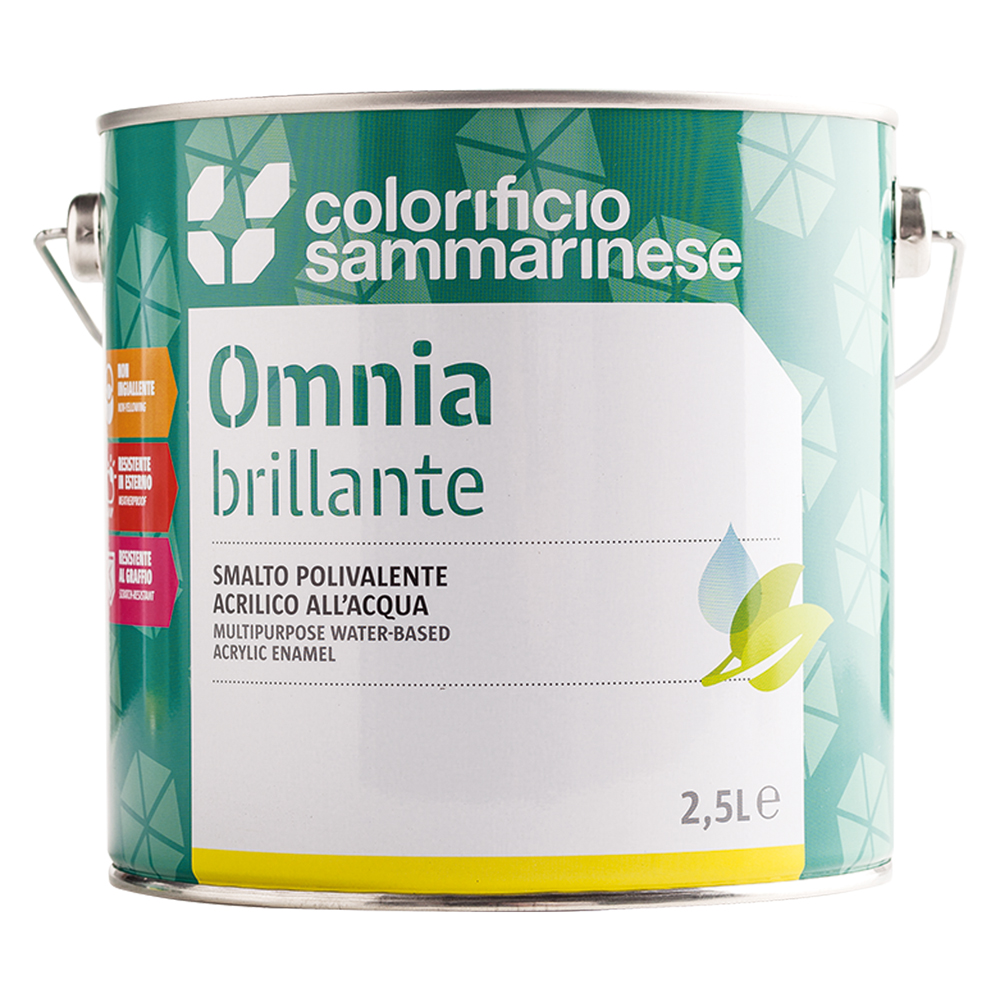 6pz smalto all'acqua 'omnia' lt. 0,750 rosso vivo brillante cod:ferx.9013504nlm