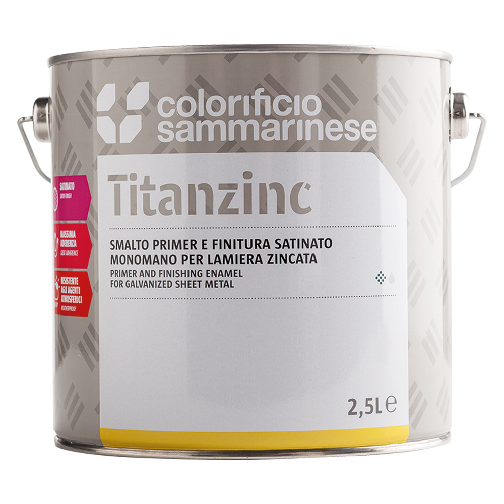 6pz smalto antiruggine sintetica 'titanzinc' lt. 0,750 testa di moro cod:ferx.901714nlm