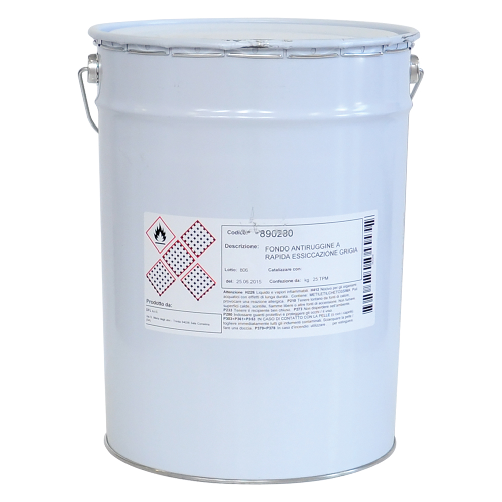 antiruggine protettiva a rapida essiccazione 'colo kg. 25 rossa cod:ferx.890232nlm