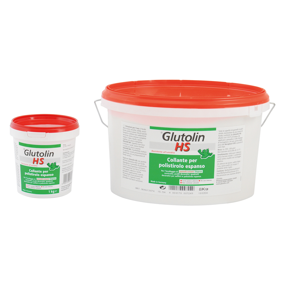 collante per polistirolo glutolin hs - kg. 8 secchio cod:ferx.9041106nlm