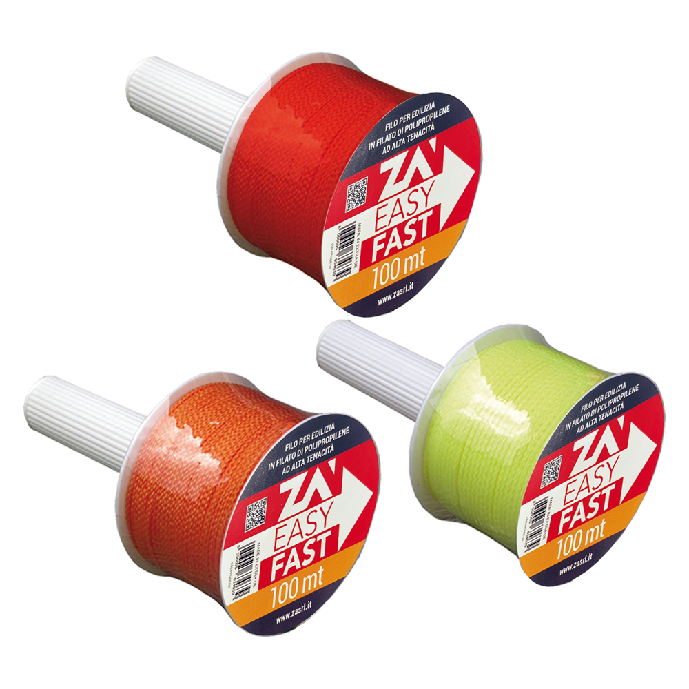15pz filo per edilizia mt 100 colore arancio cod:ferx.102101nlm