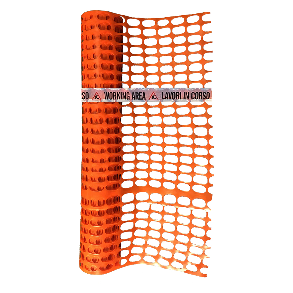1 pz rete per delimitazione cantiere 'lavori in corso' mt 1 x 50 cod:ferx.1050410nlm