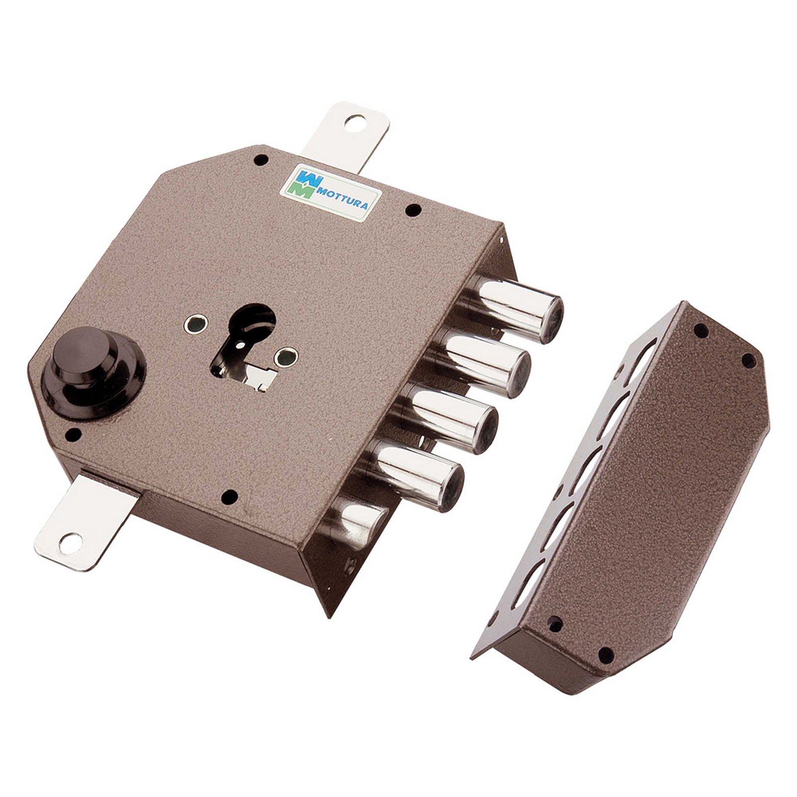 Image of serratura da applicare triplice per cilindro europ dx e 63 - mm 132 x 146 codice 3014540 cod:ferx.3014540nlm