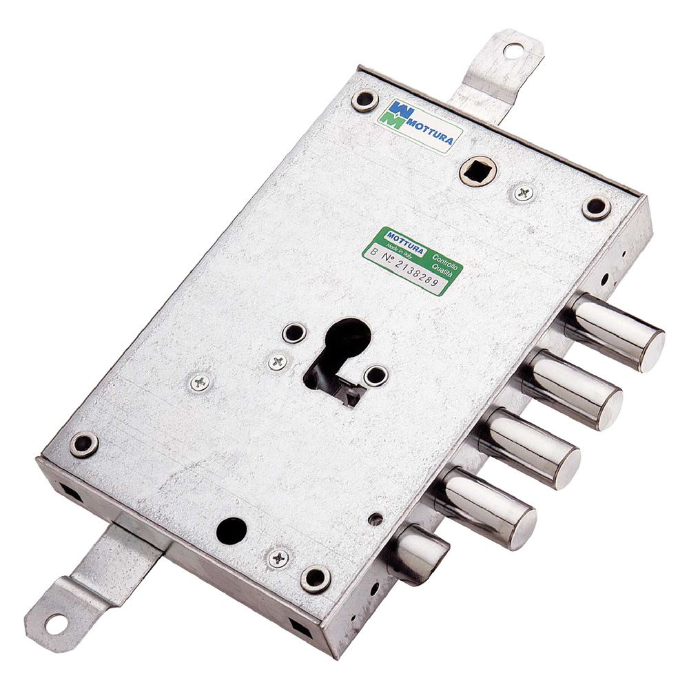 serratura da applicare triplice per porte blindate dx e 63 - mm 206 x 136 codice 3014590 cod:ferx.3014590nlm